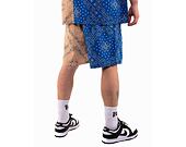 Kraťasy Karl Kani Small Signature Paisley Block Resort Shorts blue/sand