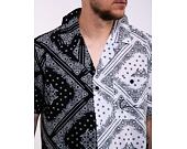 Košile Karl Kani Chest Signature Paisley Block Resort Shirt black/white