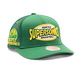 Kšiltovka Mitchell & Ness NBA Team Seal Trucker HWC Supersonics Green
