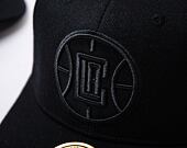 Kšiltovka Mitchell & Ness NBA Blk/Blk Logo Classic Red Clippers Black