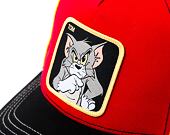 Kšiltovka Capslab Tom & Jerry - Tom Red / Yellow
