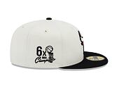 Kšiltovka New Era 59FIFTY NBA Championships Chicago Bulls White / Black