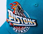 Kšiltovka Mitchell & Ness Detroit Pistons Team Ground 2.0 Stretch Snapback HWC Teal