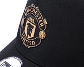 Kšiltovka New Era 9FORTY A-Frame Trucker Black Gold Manchester United FC Black