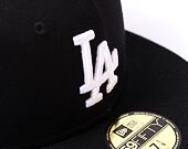 Kšiltovka New Era 59FIFTY MLB Team Side Patch Los Angeles Dodgers Black / White