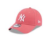 Kšiltovka New Era 9FORTY MLB League Essential New York Yankees Litmus Pink / Optic White
