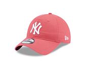 Kšiltovka New Era 9TWENTY MLB League Essential New York Yankees Litmus Pink / Optic White