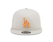 Kšiltovka New Era 9FIFTY MLB Side Patch Los Angeles Dodgers Stone / Orange Glaze