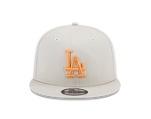 Kšiltovka New Era 9FIFTY MLB Side Patch Los Angeles Dodgers Stone / Orange Glaze