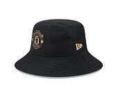 Klobouk New Era Black Gold Bucket Hat Manchester United FC Black
