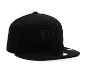 Kšiltovka New Era 9FIFTY NFL Black on Black Las Vegas Raiders Snapback