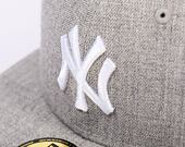 Kšiltovka New Era - 59FIFTY Basic Heather - NY Yankees - Grey / White