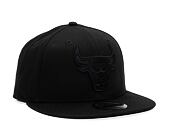Kšiltovka New Era 9FIFTY NBA Black on Black Chicago Bulls - Black