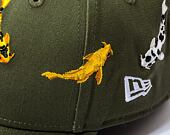 Kšiltovka New Era 9FORTY MLB Koi Fish Chicago White Sox New Olive / Optic White