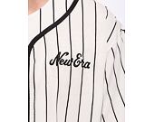 Triko New Era Pinstripe Jersey Off White / Black