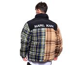Flanelová Péřová Bunda Karl Kani OG Flannel Block Puffer Jacket multicolor