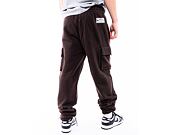 Tepláky New Era Cargo Joggers Brown / White