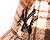 Kšiltovka New Era 9FORTY MLB Check New York Yankees Dark Brown / Black