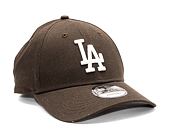 Kšiltovka New Era 9FORTY MLB League Essential Los Angeles Dodgers Dark Brown / Off White