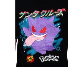 Triko Santa Cruz Pokemon Ghost Type 3 T-Shirt Black