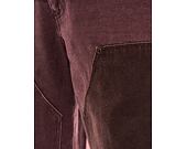 Kalhoty Karl Kani OG Washed Patchwork Carpenter Pants brown/taupe