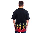 Triko Karl Kani  Small Signature Flame Tee black