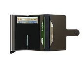 Peněženka Miniwallet Secrid Carbon Khaki