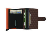 Peněženka Miniwallet Secrid Optical Brown-Orange