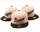Kšiltovka New Era 59FIFTY "Fall Cord" Atlanta Braves