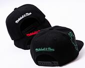 Kšiltovka Mitchell & Ness Tc Bottoms Snapback Hwc NBA MILWAUKEE BUCKS Black