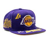 Kšiltovka Mitchell & Ness All Out Snapback NBA LOS ANGELES LAKERS Purple