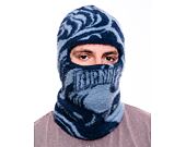 Kukla Rip N Dip Psychedelic Faux Mohair Balaclava (Dark Slate)