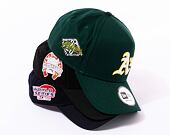 Kšiltovka New Era 9FORTY A-Frame MLB Patch Houston Astros Cooperstown Black / Kelly Green