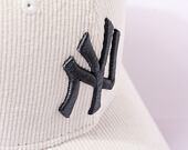 Kšiltovka New Era 39THIRTY MLB Cord New York Yankees Off White / Graphite Grey