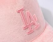 Dámská kšiltovka New Era 9FORTY Womens A-Frame Trucker MLB Velour Los Angeles Dodgers Pale Pink / Pa