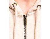 Mikina Karl Kani Chest Signature Os Full Zip Diner Hoodie vanilla melange