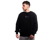 Mikina Karl Kani KK Woven Signature Block OS Crew brown/light yellow/sand