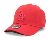 Dětská kšiltovka New Era 9FORTY Kids MLB League Essential Los Angeles Dodgers Lava Red / Lava Red