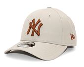 Kšiltovka New Era 9FORTY MLB League Essential New York Yankees Stone / Caramel Brown