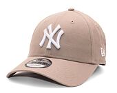 Kšiltovka New Era 9FORTY MLB Nos League Essential New York Yankees - Ash Brown / White