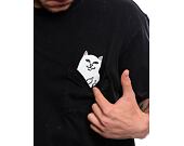 Triko RIP N DIP Lord Nermal Pocket Tee Black Mineral Wash