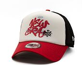 Dětská kšiltovka New Era 9FORTY Kids A-Frame Trucker Graffiti Trucker - Scarlet / White
