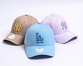 Dámská kšiltovka New Era 9FORTY Womens MLB Metallic Logo Los Angeles Dodgers - Pastel Blue