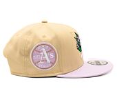 Kšiltovka New Era 9FIFTY MLB Floral Oakland Athletics Retro - Stone / Pastel Lila