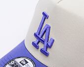 Kšiltovka New Era - MLB Cream & Patch 9FORTY A-Frame - LA Dodgers - Cream / Blue