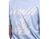 Triko Karl Kani - Retro T&L Backprint Tee light - blue/white