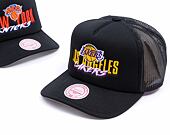 Kšiltovka Mitchell & Ness - Los Angeles Lakers - Year Of The Snake Trucker - Black