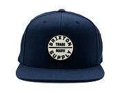 Kšiltovka Brixton - Oath Iii Snapback - Washed Navy/White/Black
