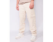 Kalhoty - Og Fringed Baggy Cargo Pants - White