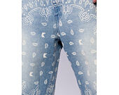 Džínové Kraťasy - Kani Paisley Jorts - Blue